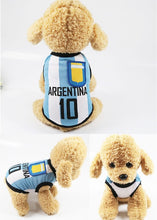 Load image into Gallery viewer, National Soccer Team Pet Dog Jersey T-Shirt Pet Shirts Puppy Dog Vest Pet Clothing Costume Apparel Female Male Dogs & Cats