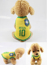 Load image into Gallery viewer, National Soccer Team Pet Dog Jersey T-Shirt Pet Shirts Puppy Dog Vest Pet Clothing Costume Apparel Female Male Dogs & Cats