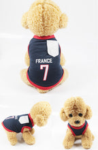 Load image into Gallery viewer, National Soccer Team Pet Dog Jersey T-Shirt Pet Shirts Puppy Dog Vest Pet Clothing Costume Apparel Female Male Dogs &amp; Cats
