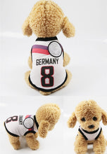 Load image into Gallery viewer, National Soccer Team Pet Dog Jersey T-Shirt Pet Shirts Puppy Dog Vest Pet Clothing Costume Apparel Female Male Dogs &amp; Cats
