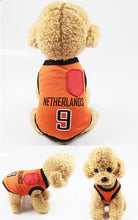 Load image into Gallery viewer, National Soccer Team Pet Dog Jersey T-Shirt Pet Shirts Puppy Dog Vest Pet Clothing Costume Apparel Female Male Dogs &amp; Cats
