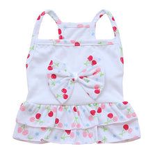 Load image into Gallery viewer, Pet Dog Cat Summer Vest Camisole Dress Fruit Swimsuit Clothes Puppy Two-Layers Flouncing Skirt T-shirt for Small Dog
