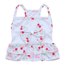 Load image into Gallery viewer, Pet Dog Cat Summer Vest Camisole Dress Fruit Swimsuit Clothes Puppy Two-Layers Flouncing Skirt T-shirt for Small Dog
