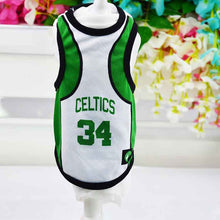 Load image into Gallery viewer, Summer pet clothes for dogs sleeveless dog vest t-shirt small/medium/large dog basketball clothes goods for pets  ZL85
