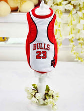 Load image into Gallery viewer, Summer pet clothes for dogs sleeveless dog vest t-shirt small/medium/large dog basketball clothes goods for pets  ZL85
