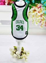 Load image into Gallery viewer, Summer pet clothes for dogs sleeveless dog vest t-shirt small/medium/large dog basketball clothes goods for pets  ZL85
