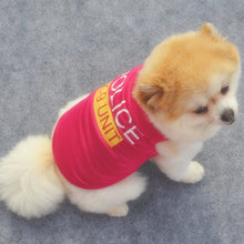 Load image into Gallery viewer, Police Letter Printed Pet Dog Vest Clothes Puppy T-Shirt Coat Summer Apparel Costumes Pet Clothing For Small Pet Dog
