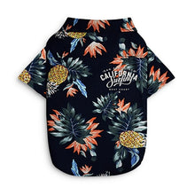 Load image into Gallery viewer, Dog Cat Shirts Cotton Summer Beach Clothes Vest Pet Clothing Floral T Shirt Hawaiian For Small Large Dog Chihuahua Frech Fulldog
